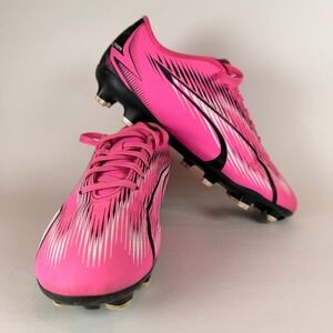 Puma Size 3.5 Youth Ultra FG Soccer Cleats Pink White Black Kids